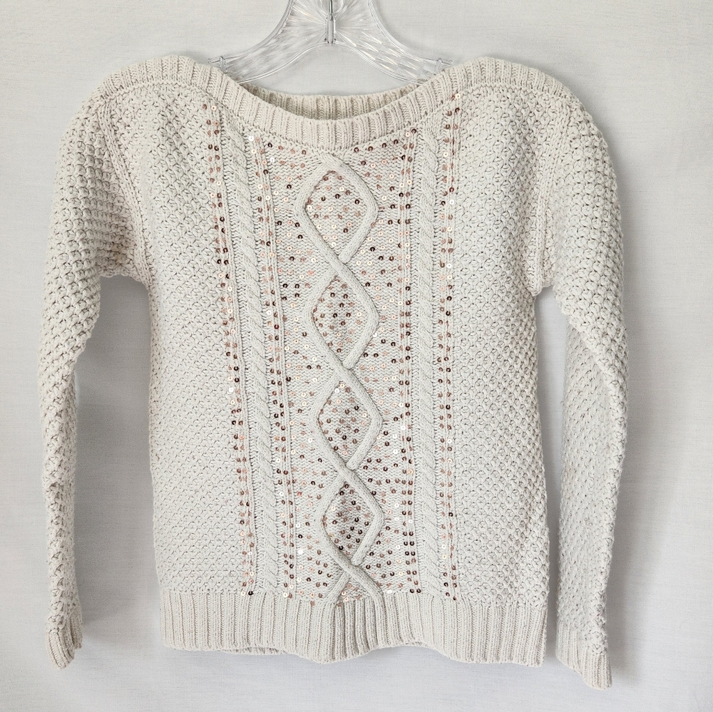 Girls GAP chunky cable knit sweater- Size Large (10)